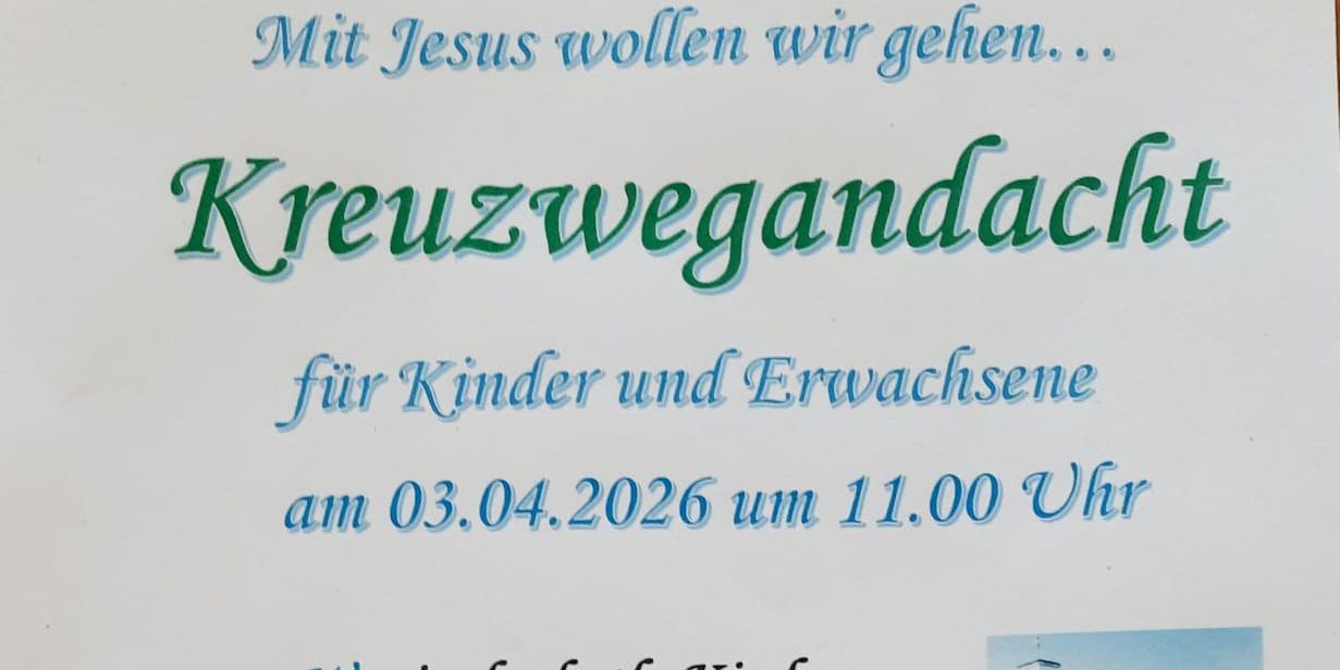 Kreuzwegandacht für Kinder in Marienhagen